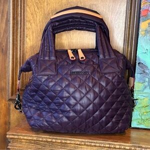 MZ Wallace Small Sutton in Raisin - no removable pouch